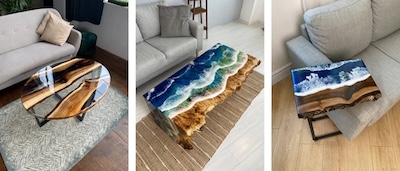 Epoxy Resin Tables for Different Interior Styles